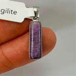 925 Sterling Silver Sugilite Crystal Pendant | Spiritual Growth Protection Healing - Ai NeDefault Category