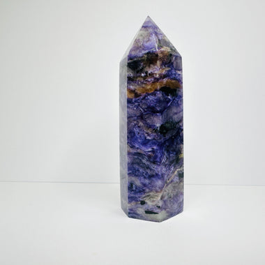 RARE! Russian Charoite Point / Tower  72 mm - Spiritual Transformation