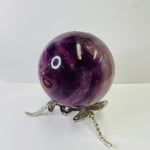 Purple Fluorite Crystal Sphere 274 grams