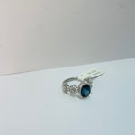 Oval ShapedBlue Topaz  Gems 925 Silver Ring | Embrace Sparkling Elegance and Spiritual Serenity