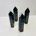 Genuine Black Obsidian Crystal Chakra Point / Tower