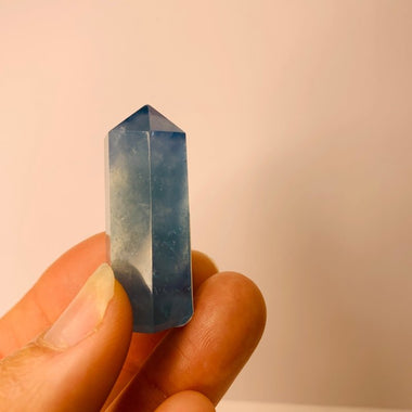 “AAA” Authentic Aquamarine Crystal mini Tower 18 grams - Ai Ne