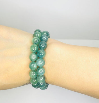 "AAA" Green Kyanite 9.5 mm Crystal Gemstone Bracelet - Ai NeDefault Category