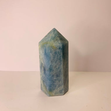 Aquamarine Crystal Tower 96 grams - Ai Ne