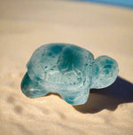 Authentic Larimar Crystal Turtle Carving | Healing Energy Communication and Expression - Ai NeDefault Category