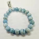 Blue Lace Agate 10mm Faceted Crystal Gemstone Bracelet - Ai NeDefault Category