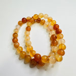 Carnelian Round Gemstone Crystal Bracelet | Energizing and Vibrant Accessory - Ai NeJewellery