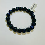 Dark Blue And Green Azurite 10mm Crystal Gemstone Bracelet - Ai NeDefault Category