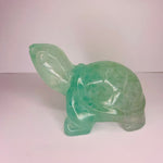 Fluorite Crystal Tortoise Turtle Carving 273 grams - Ai Ne