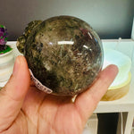 Garden Quartz / Lodolite / Phantom Quartz Crystal Sphere 8 cm - Ai NeDefault Category