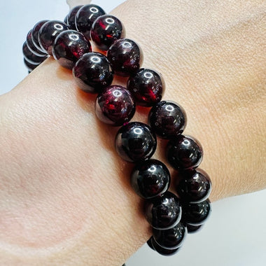 Garnet Gemstone Crystal Bracelet size 8mm - Ai NeJewellery