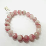 Genuine Pink Tourmaline Precious Stone Crystal Bracelet 10mm - Ai NeJewellery