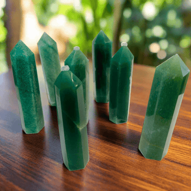 Green Aventurine Crystal Points / Tower | Luck And Abundance - Ai Ne