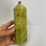 Jade Crystal Tower - Luck, Prosperity & Health 553 grams - Ai NeDefault Category