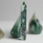 Moss Agate Crystal Tower - Ai Ne