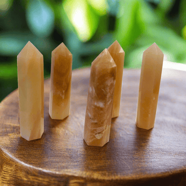 Pink Aventurine Crystal Tower Point - Ai Ne