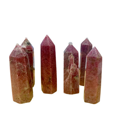 Pink Rhodonite Crystal Points/Tower 10cm - Ai NeDefault Category