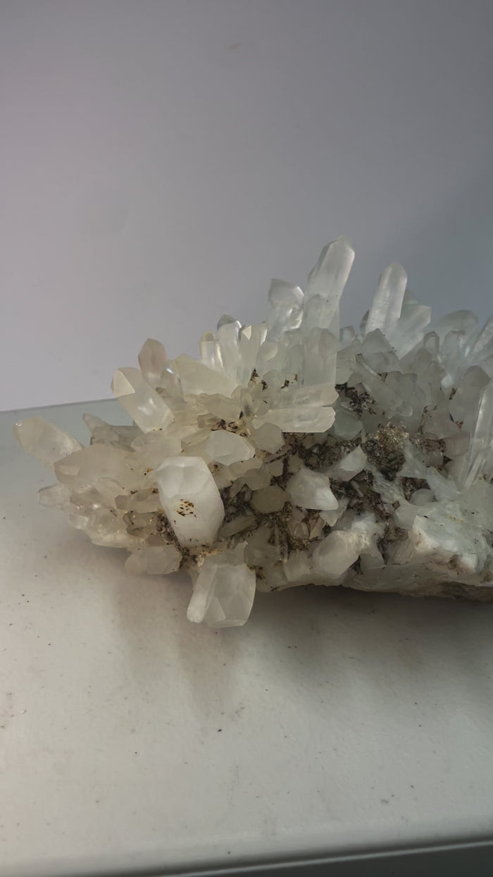 Rare! Clear Quartz Cluster from Madagascar | Amplify Your Energy with Pure Clarity