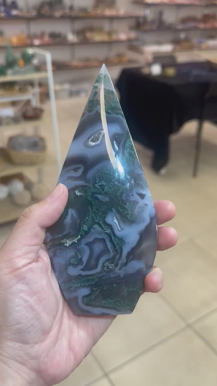 Moss Agate Flame