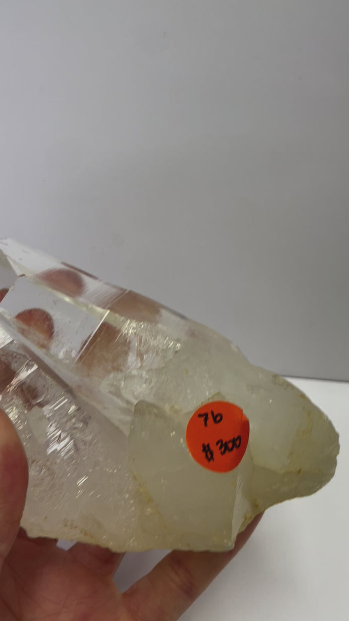 816 gram Natural Lemurian Quartz - Powerful Healing Crystal with Striated Patterns