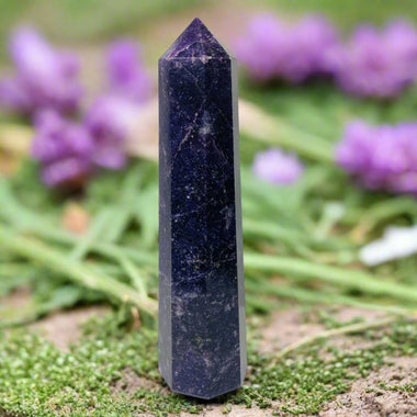 Purple Lepidolite Tower 517 grams | Balance Clarity and Deeper Connection - Ai Ne