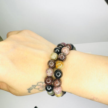 RARE Natural Sugilite Precious Stone Crystal Gemstone Bracelet size 9 - 10 mm - Ai NeJewellery