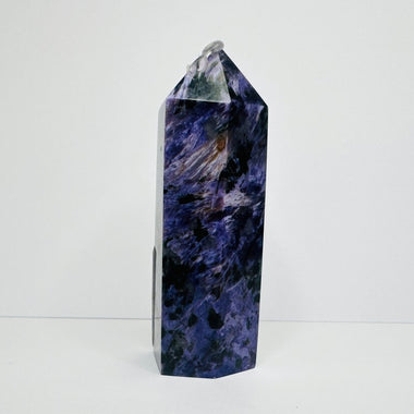 RARE! Russian Charoite Crystal Point / Tower 62 mm - Spiritual Transformation - Ai Ne