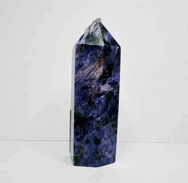 RARE! Russian Charoite Crystal Point / Tower 62 mm - Spiritual Transformation - Ai Ne