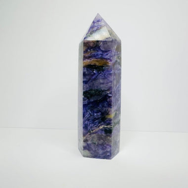 RARE! Russian Charoite Point / Tower 72 mm - Spiritual Transformation - Ai Ne