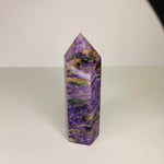 RARE! Russian Charoite Point / Tower 72 mm - Spiritual Transformation - Ai Ne