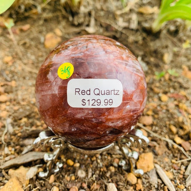 Red Quartz / astarte Crystal Sphere - Ai Ne