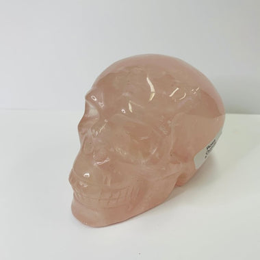 Rose Quartz Crystal Skull - Radiant Pink Energy Stone for Healing & Harmony - Ai Ne