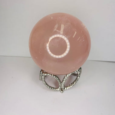 Rose Quartz Crystal Sphere - Radiant Pink Energy Stone for Healing & Harmony - Ai Ne