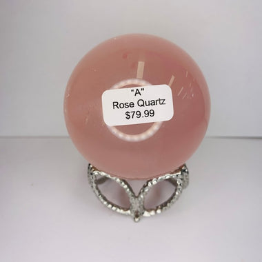 Rose Quartz Crystal Sphere - Radiant Pink Energy Stone for Healing & Harmony - Ai Ne