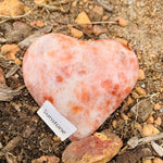 Sunstone Palm Stone Heart Shape / 5.6 cm App 84 grams Clear & Cleanse All Chakras - Ai NeDefault Category