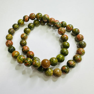 Unakite Gemstone Crystals Bracelets 8mm - Ai NeDefault Category