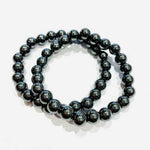 Hematite Round Gemstone Crystal Bracelet