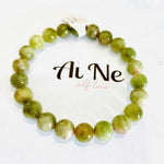 RARE - Genuine GREEN Watermelon Tourmaline Precious Stone Crystal Bracelet 9mm - Ai NeJewellery