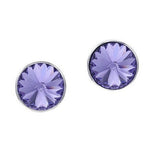 925 Silver Swarovski Crystal Stud Earrings Classic Round 6mm Birthstone - Ai NeDefault Category